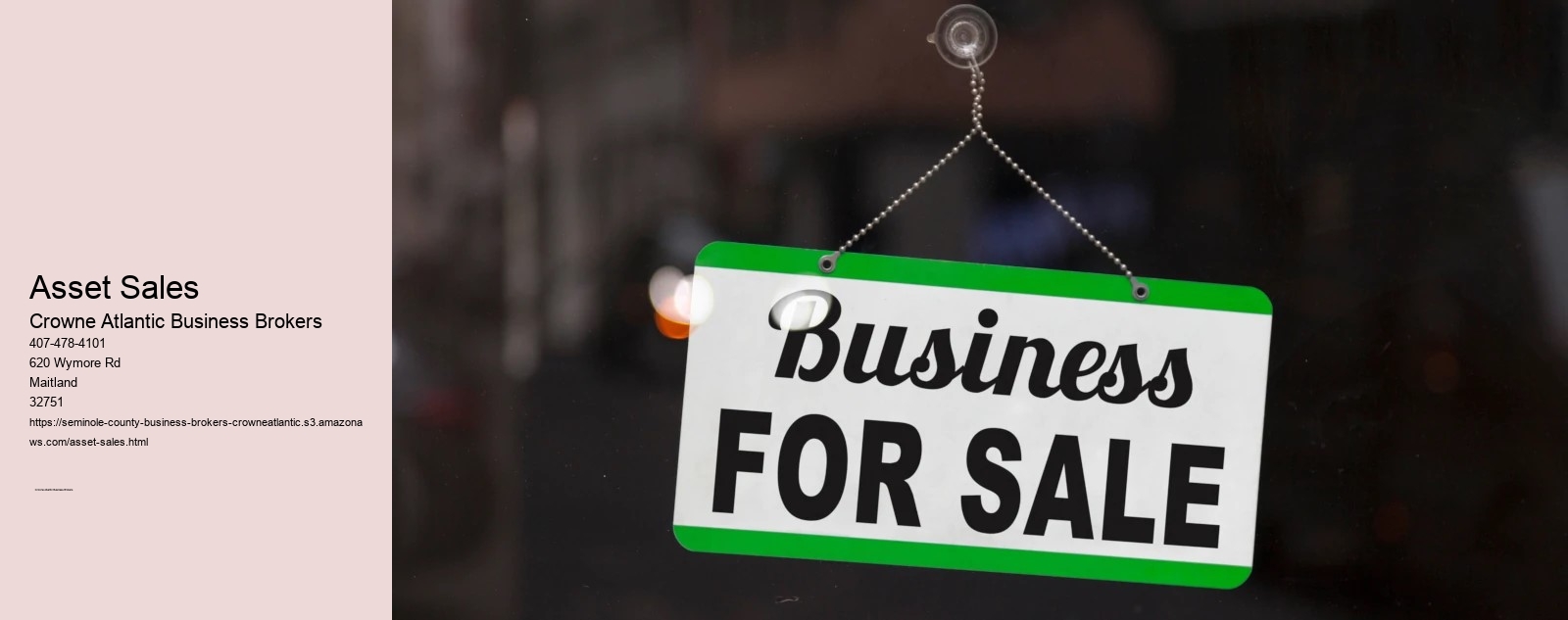 Asset Sales